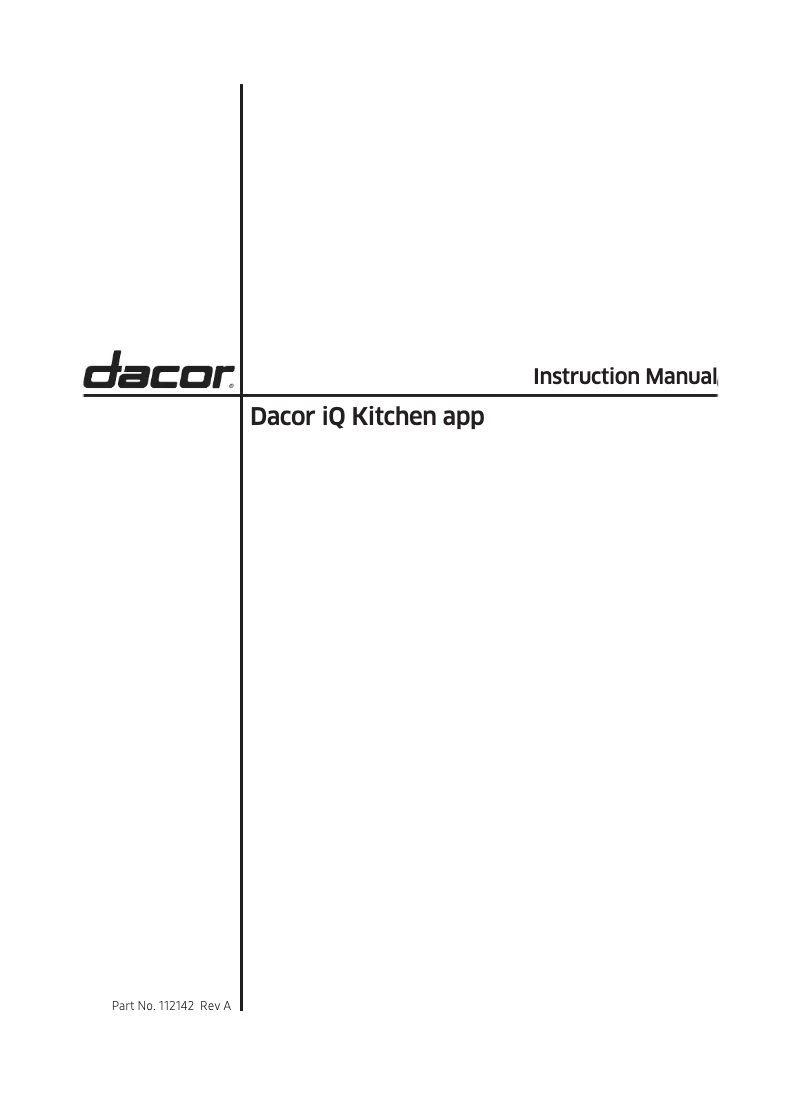 Page n°1 - Manuel utilisateur Dacor MRV48ERM