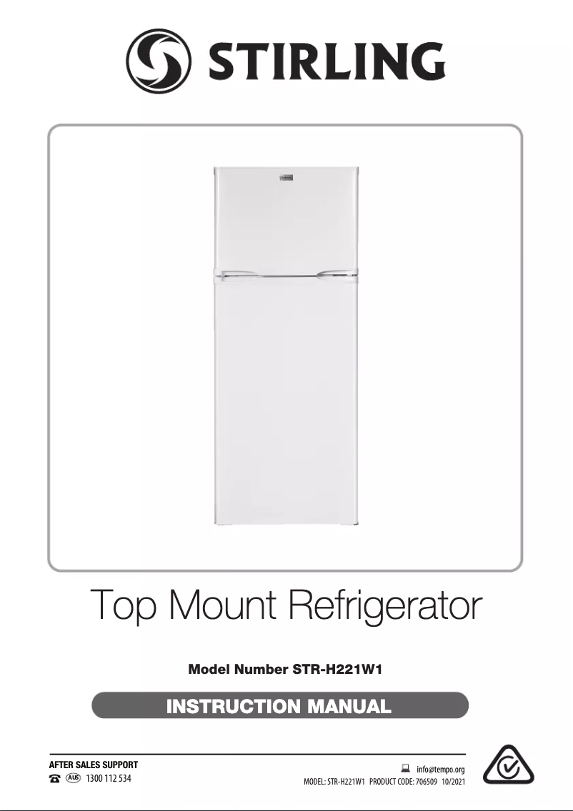Page 1 de la notice Manuel utilisateur Stirling STR-H221W1