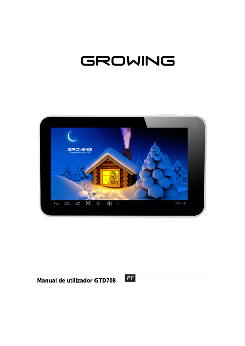 Page n°1 - Manuel utilisateur Growing GTD708