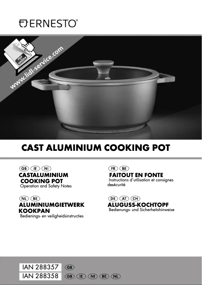 Imagen de la primera página del manual del dispositivo IAN 288358