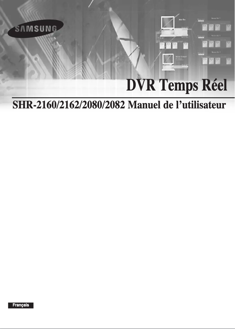Page 1 de la notice Manuel utilisateur Samsung SHR-2082P