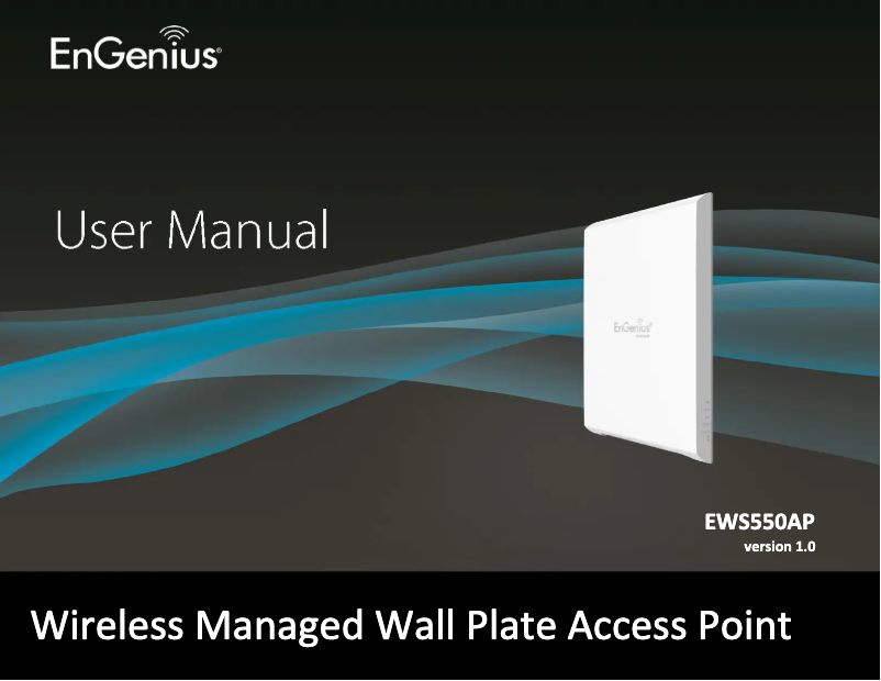 Page 1 de la notice Manuel utilisateur EnGenius EWS370AP