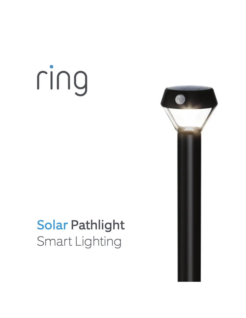 Page 1 de la notice Manuel utilisateur Ring Smart Lighting Solar Pathlight