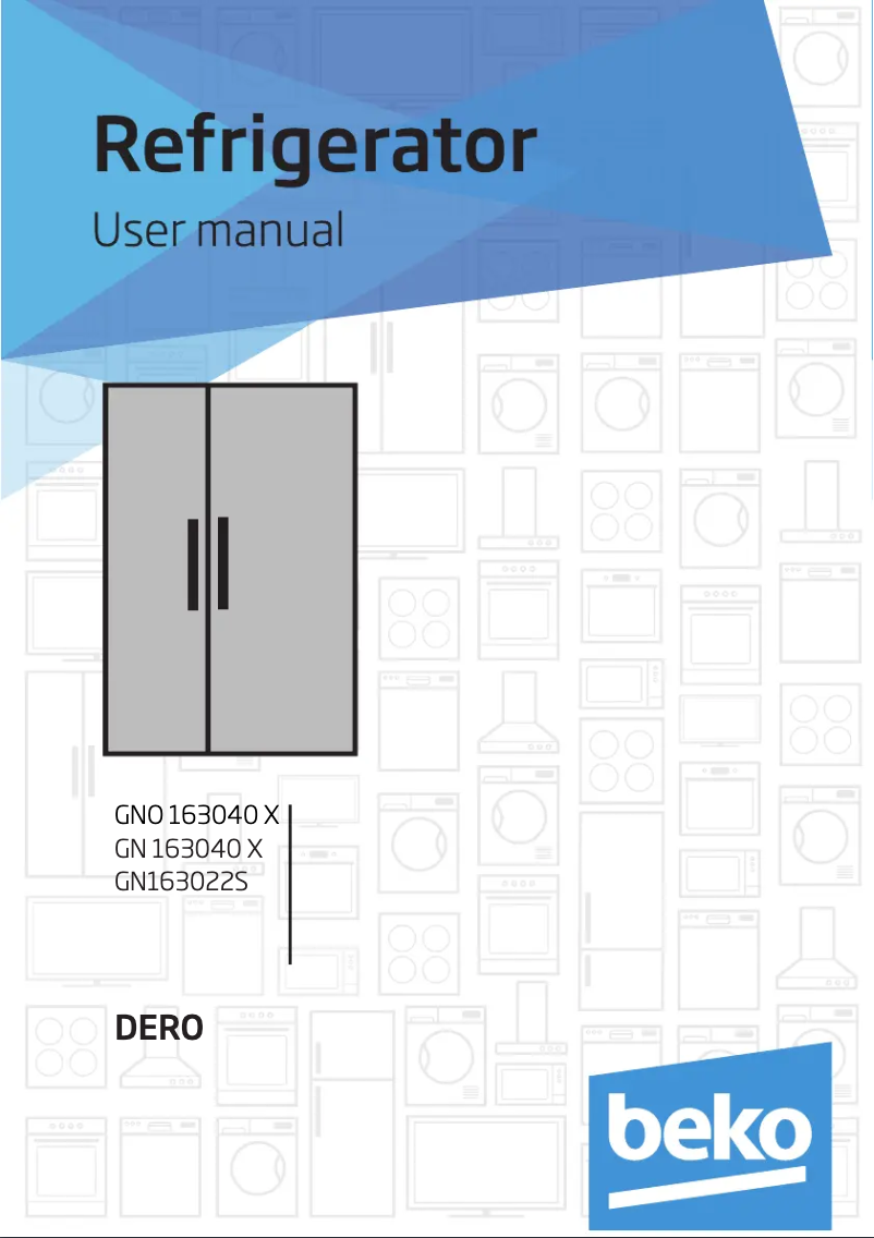 Page n°1 - Manuel utilisateur Beko GN163022S