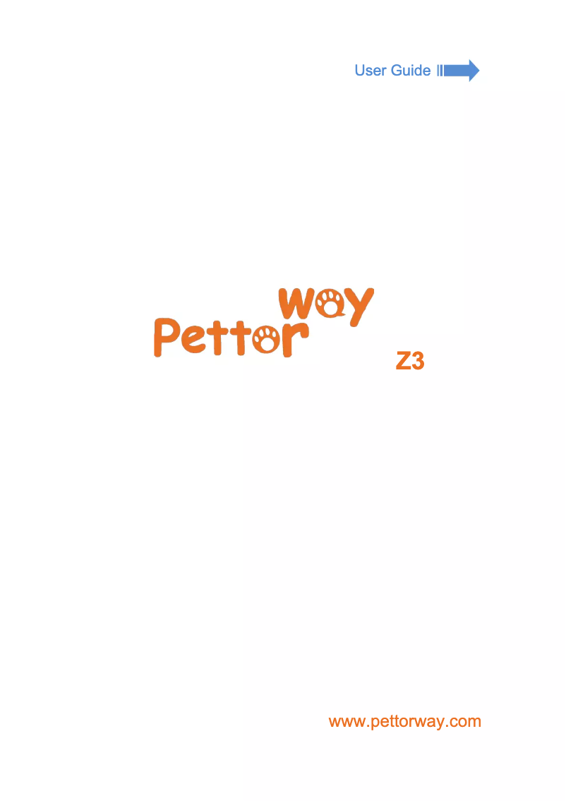 Page n°1 - Manuel utilisateur Pettorway Z3