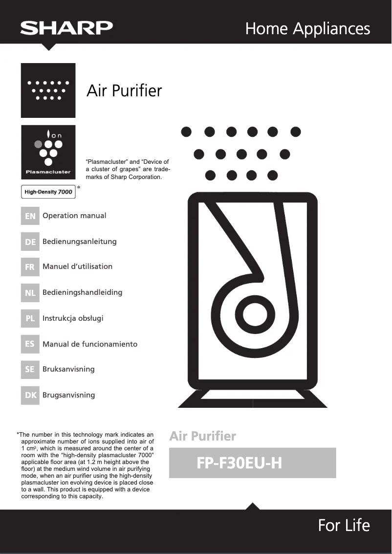 Page 1 de la notice Manuel utilisateur Sharp FP-F30EU-H