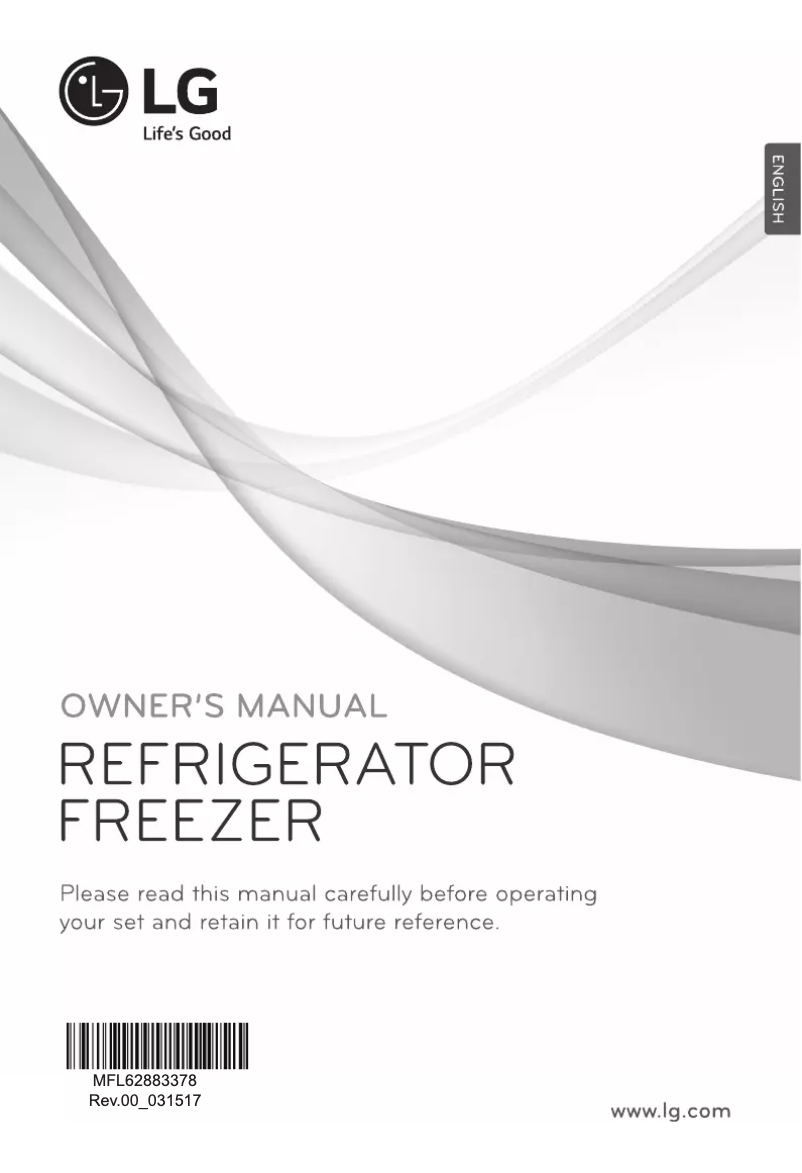 Page 1 de la notice Manuel utilisateur LG GR-B389SLCZ