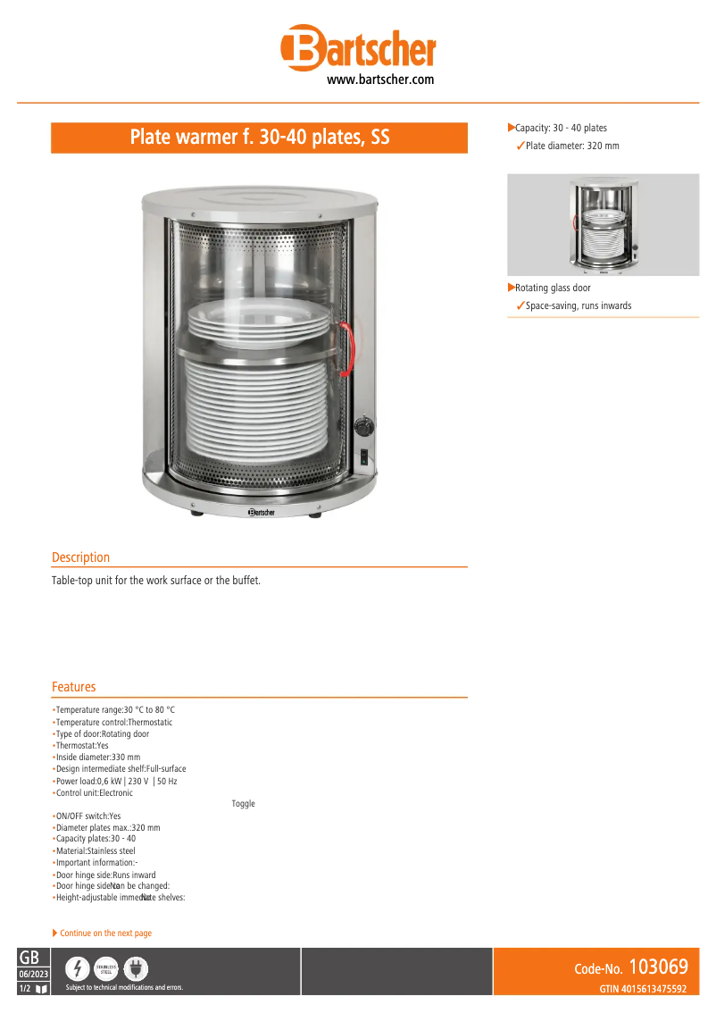 Image de la première page du manuel de l'appareil 103069