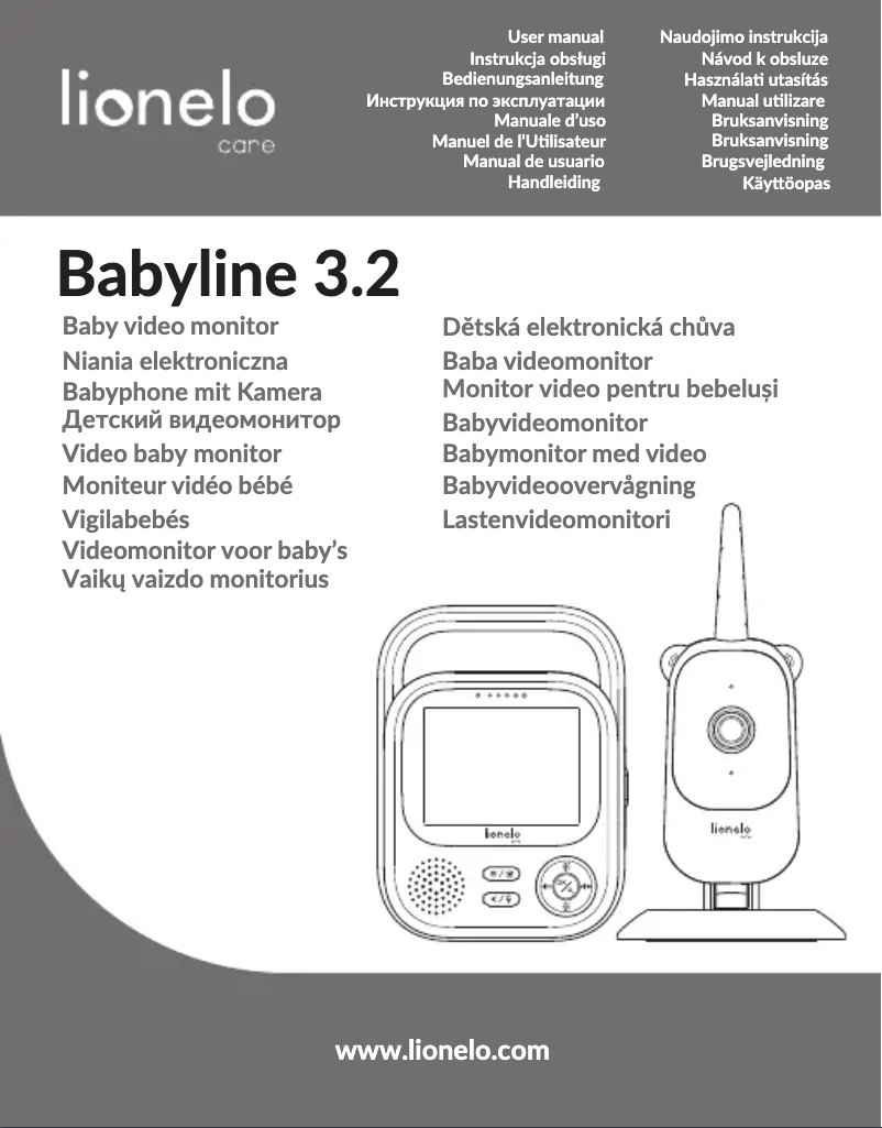 Page 1 de la notice Manuel utilisateur Lionelo Babyline 3.2