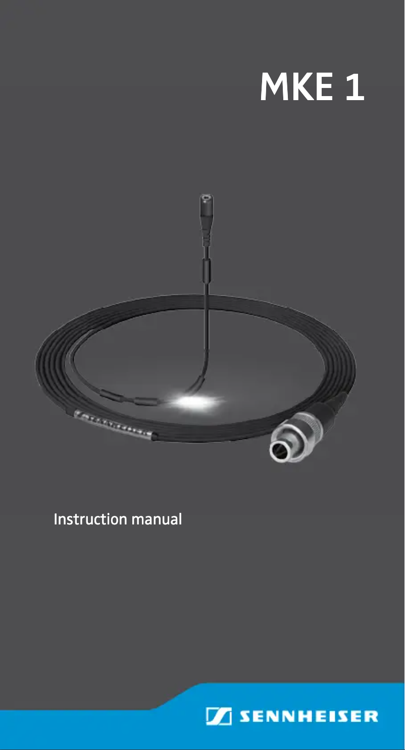 Image de la première page du manuel de l'appareil MKE 1-5-2