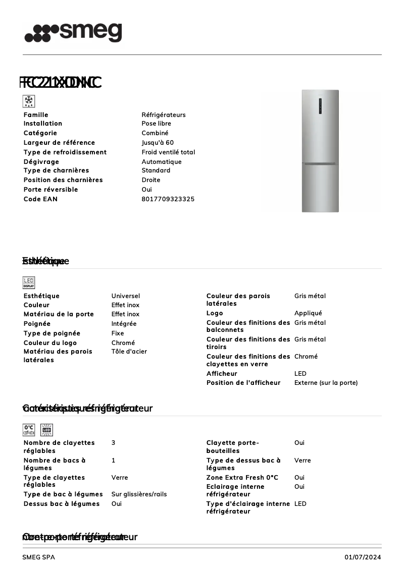 Image de la première page du manuel de l'appareil FC21XDNC