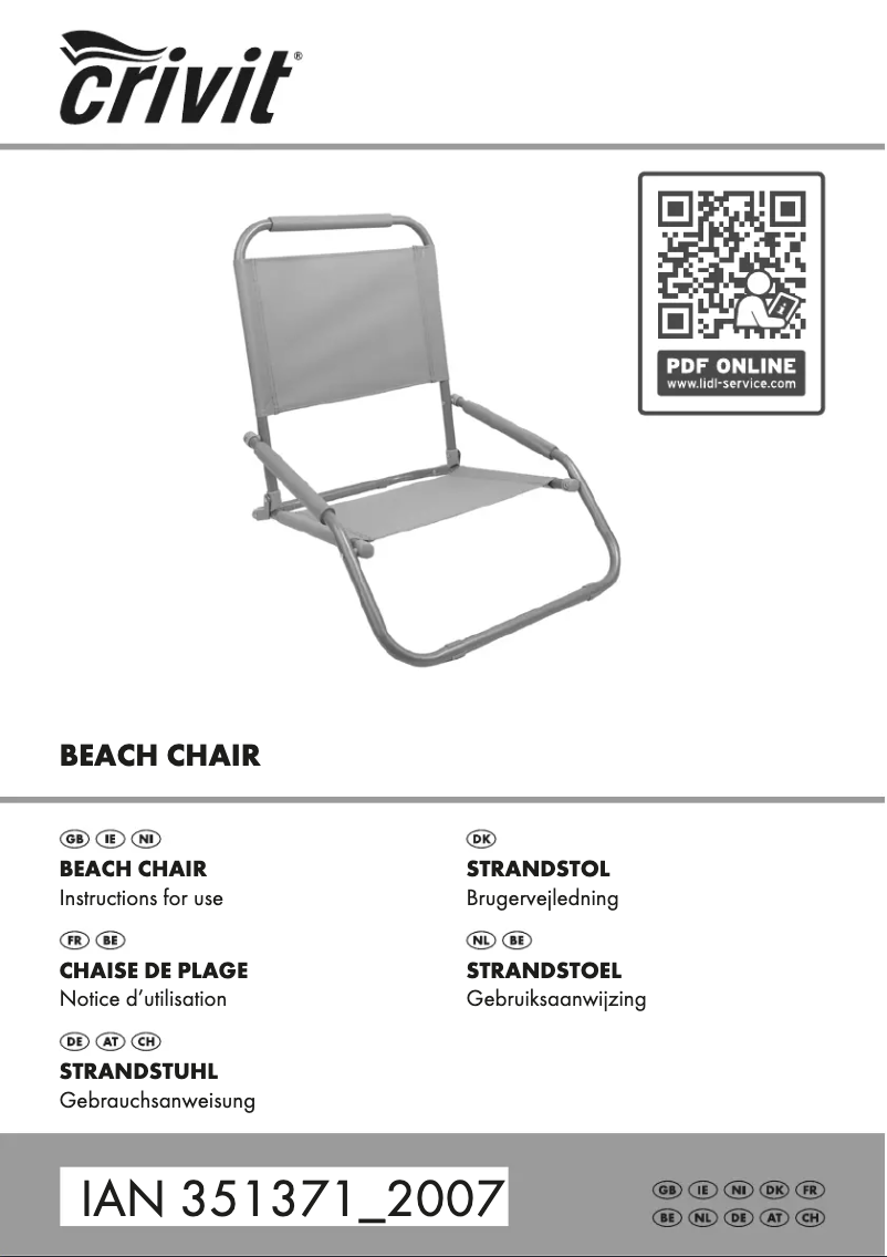 Page n°1 - Manuel utilisateur Crivit IAN 351371