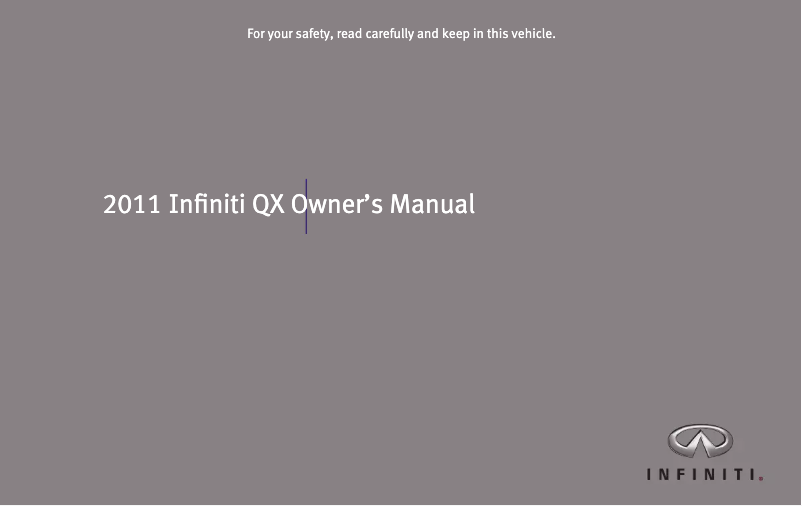 Page 1 de la notice Manuel utilisateur Infiniti QX (2011)