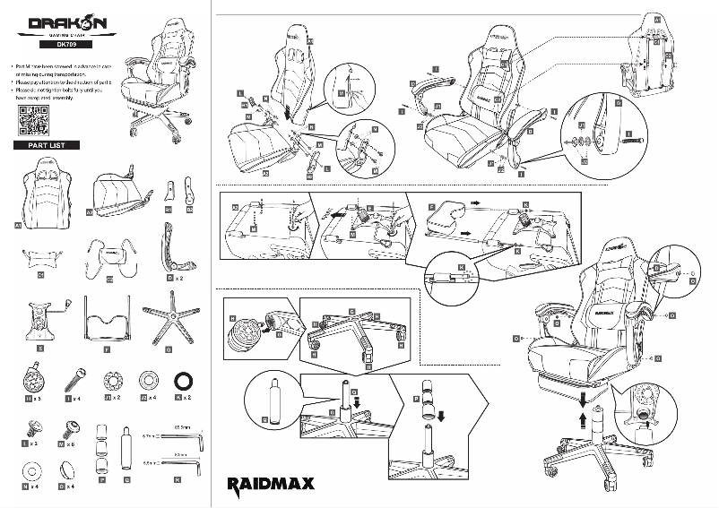 Página 1 del manual Manual de usuario Raidmax Drakon DK709