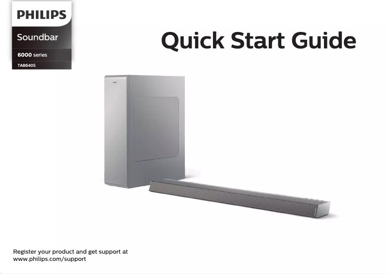 Page n°1 - Guide de démarrage rapide Philips TAB6405