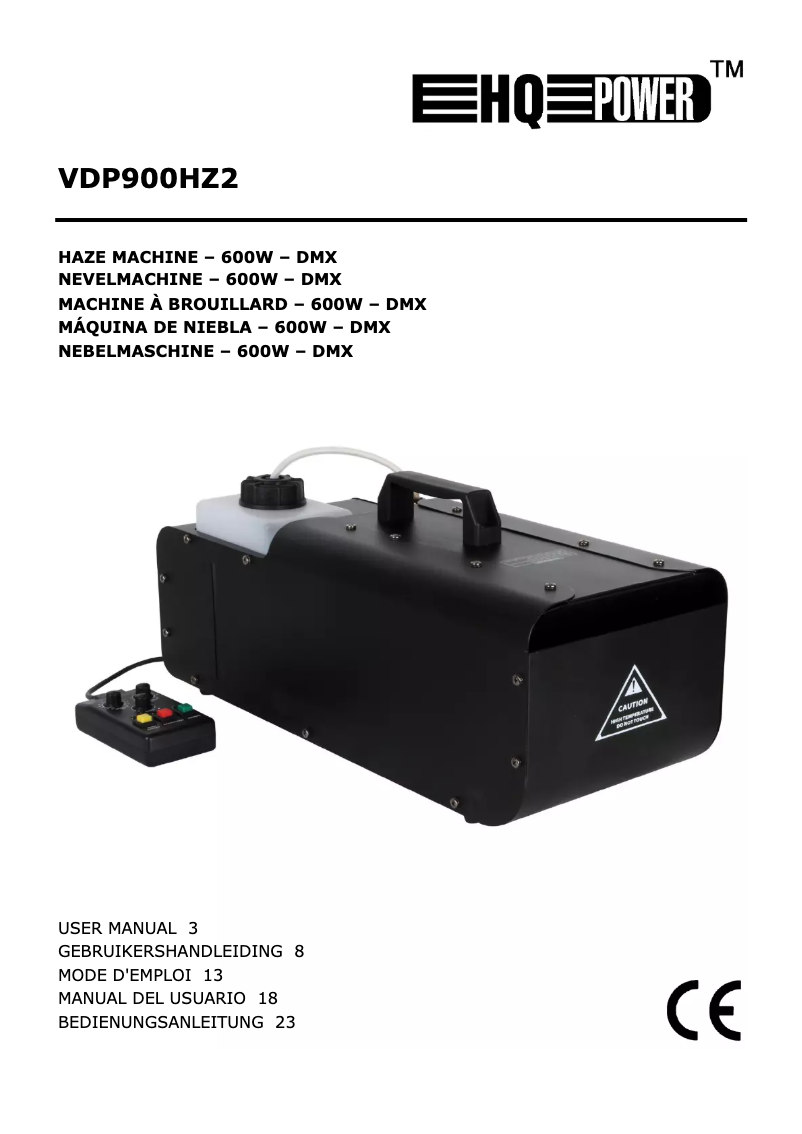Page n°1 - Manuel utilisateur HQ Power VDP900HZ2