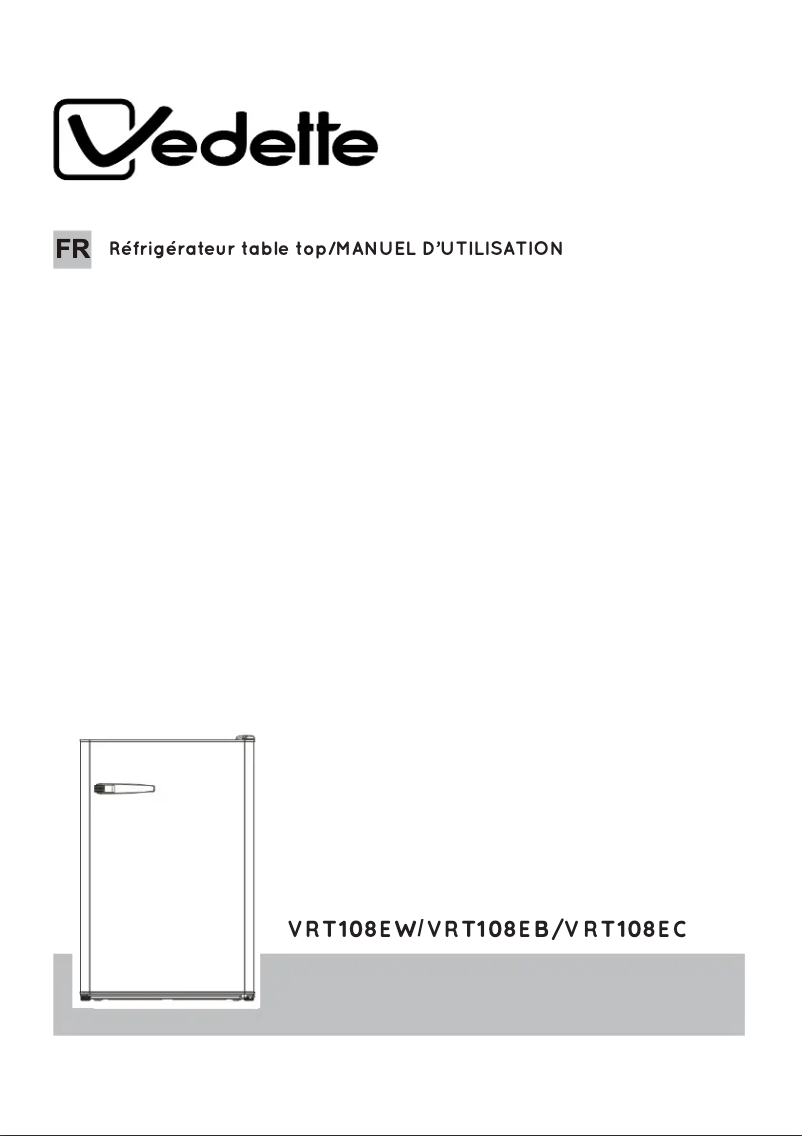 Image de la première page du manuel de l'appareil VRT108EW