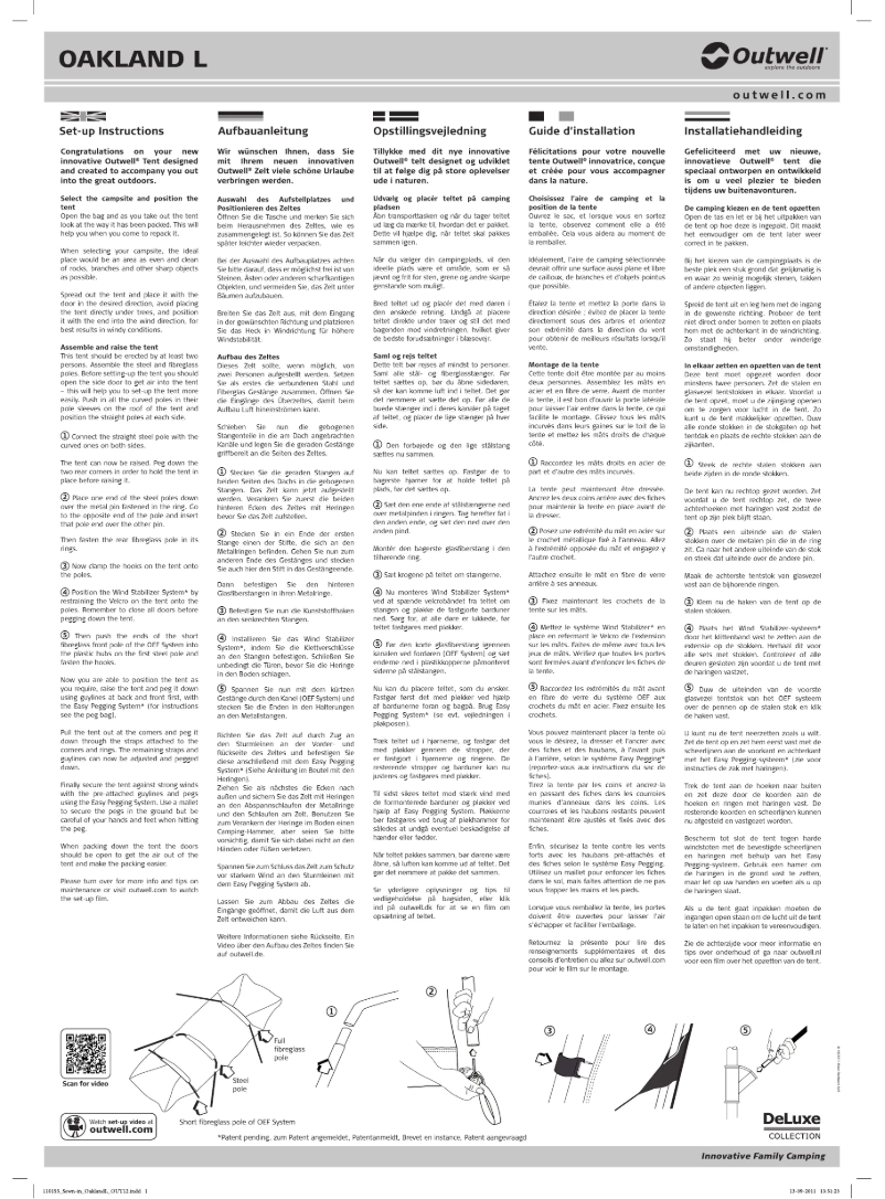 Imagen de la primera página del manual del dispositivo DeLuxe Green Oakland L