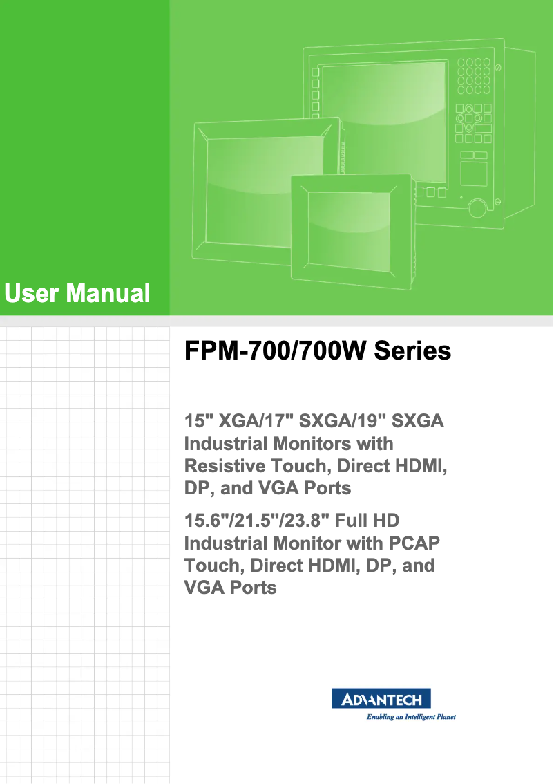 Image de la première page du manuel de l'appareil FPM-715W-P9AE