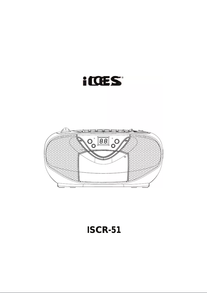 Image de la première page du manuel de l'appareil ISCR-51
