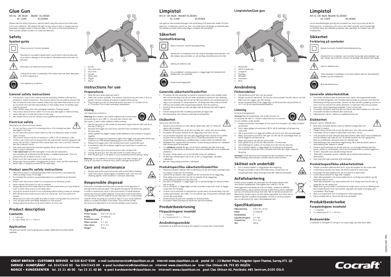 Image de la première page du manuel de l'appareil HG 200