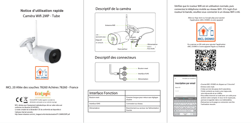 Imagen de la primera página del manual del dispositivo IP-CAM802WIP