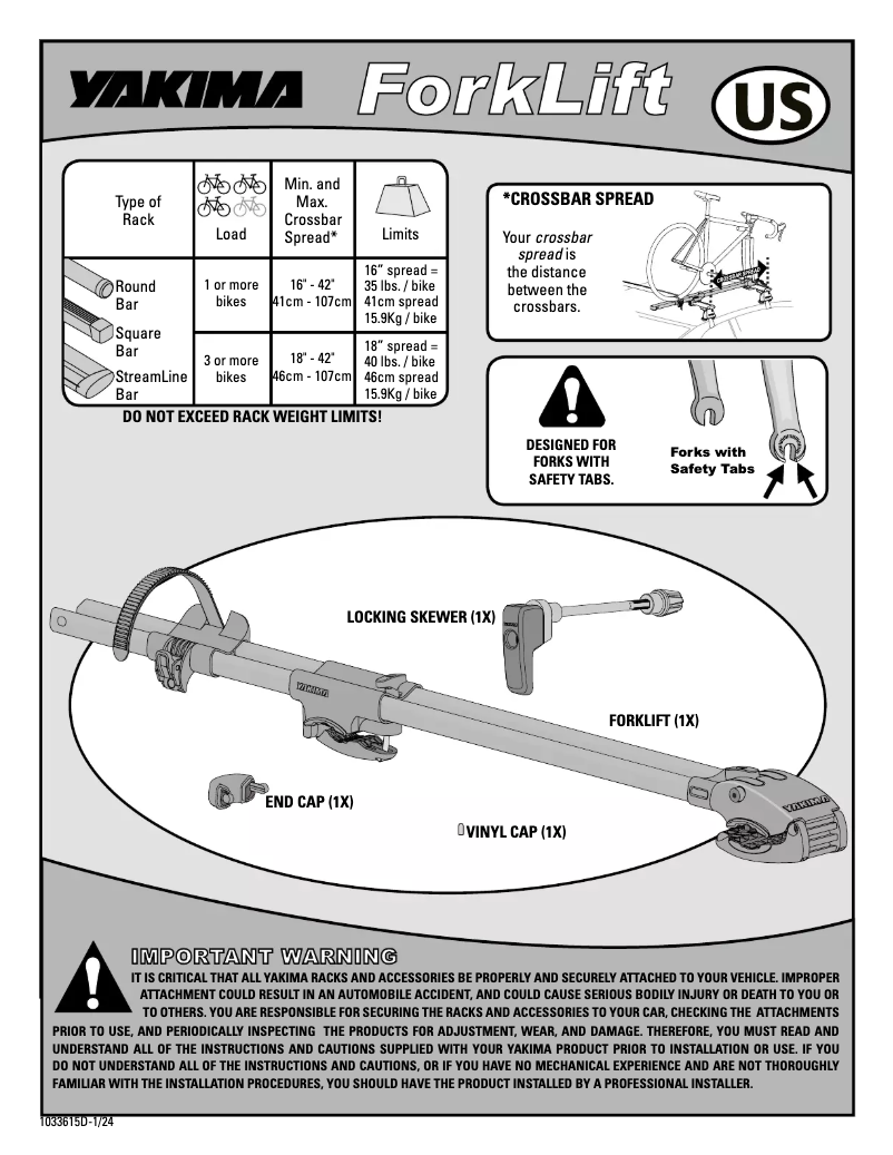 Image de la première page du manuel de l'appareil ForkLift
