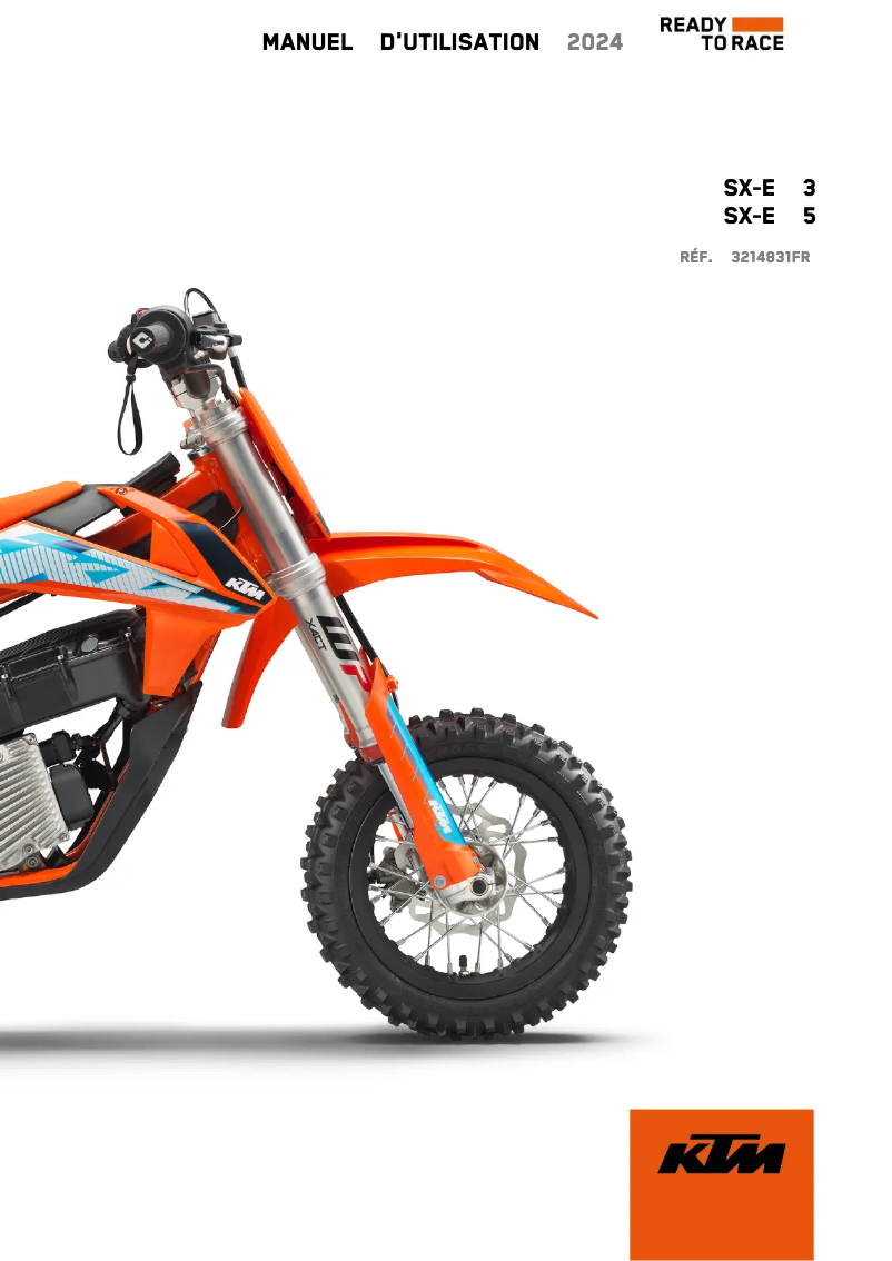 Página 1 del manual Manual de usuario KTM SX-E 5 (2024)