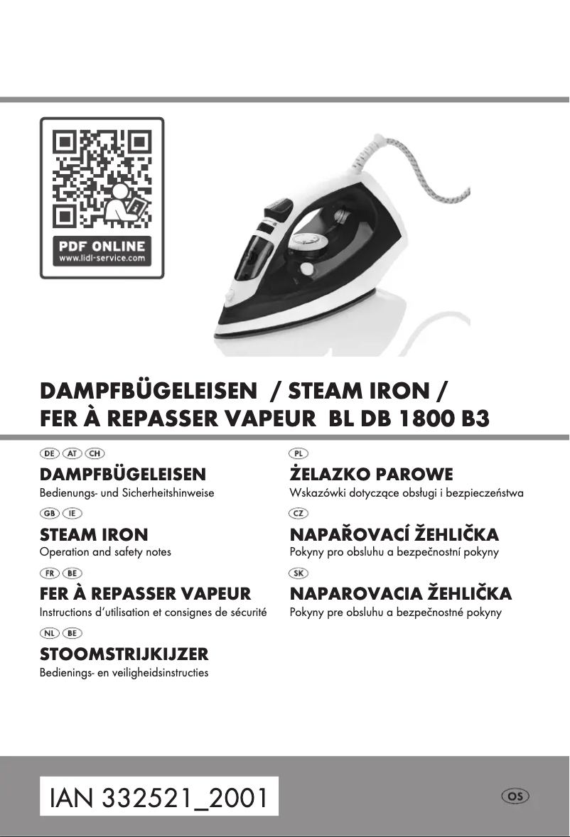 Página 1 del manual Manual de usuario SilverCrest BL DB 1800 B3