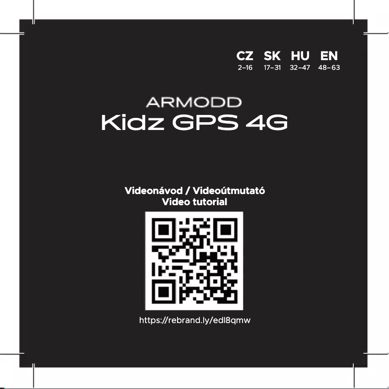 Page 1 de la notice Manuel utilisateur Armodd Kidz GPS 4G