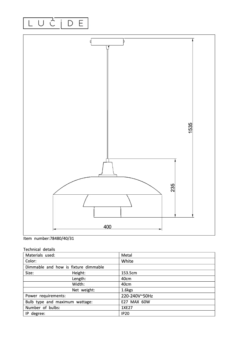 Image de la première page du manuel de l'appareil Gitsy 78480/40/31