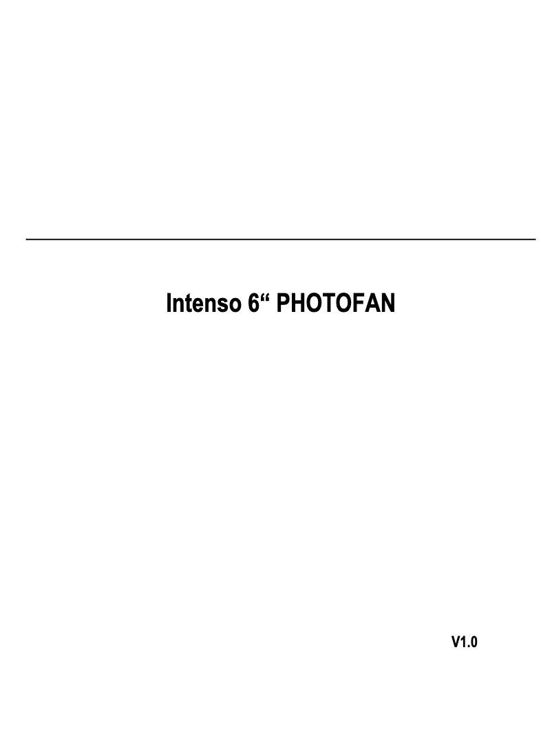 Imagen de la primera página del manual del dispositivo PhotoFan