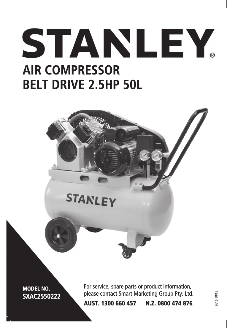 Page n°1 - Manuel utilisateur Stanley SXAC2550222
