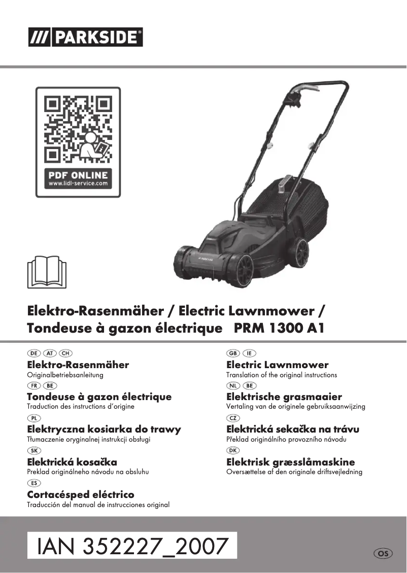 Page 1 of the manual User Manual Parkside PRM 1300 A1