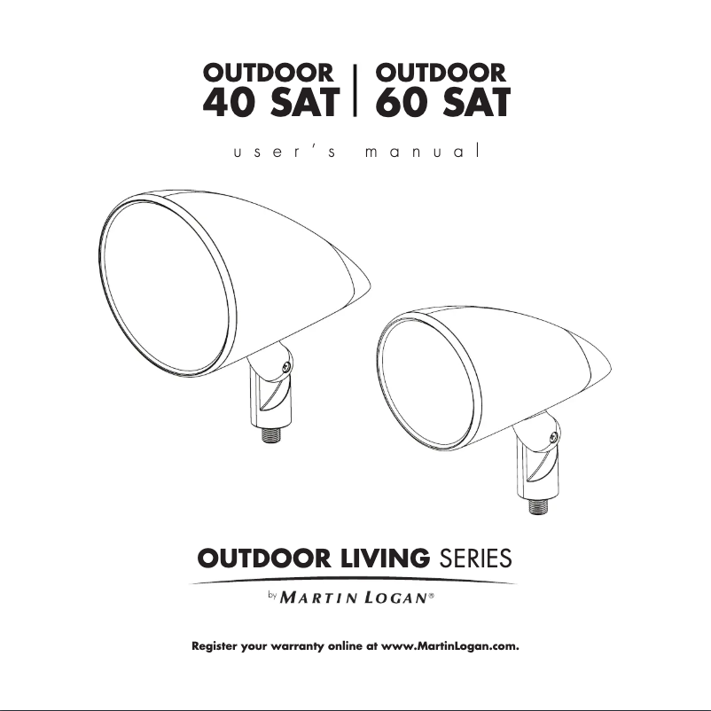 Image de la première page du manuel de l'appareil Outdoor 40 Sat