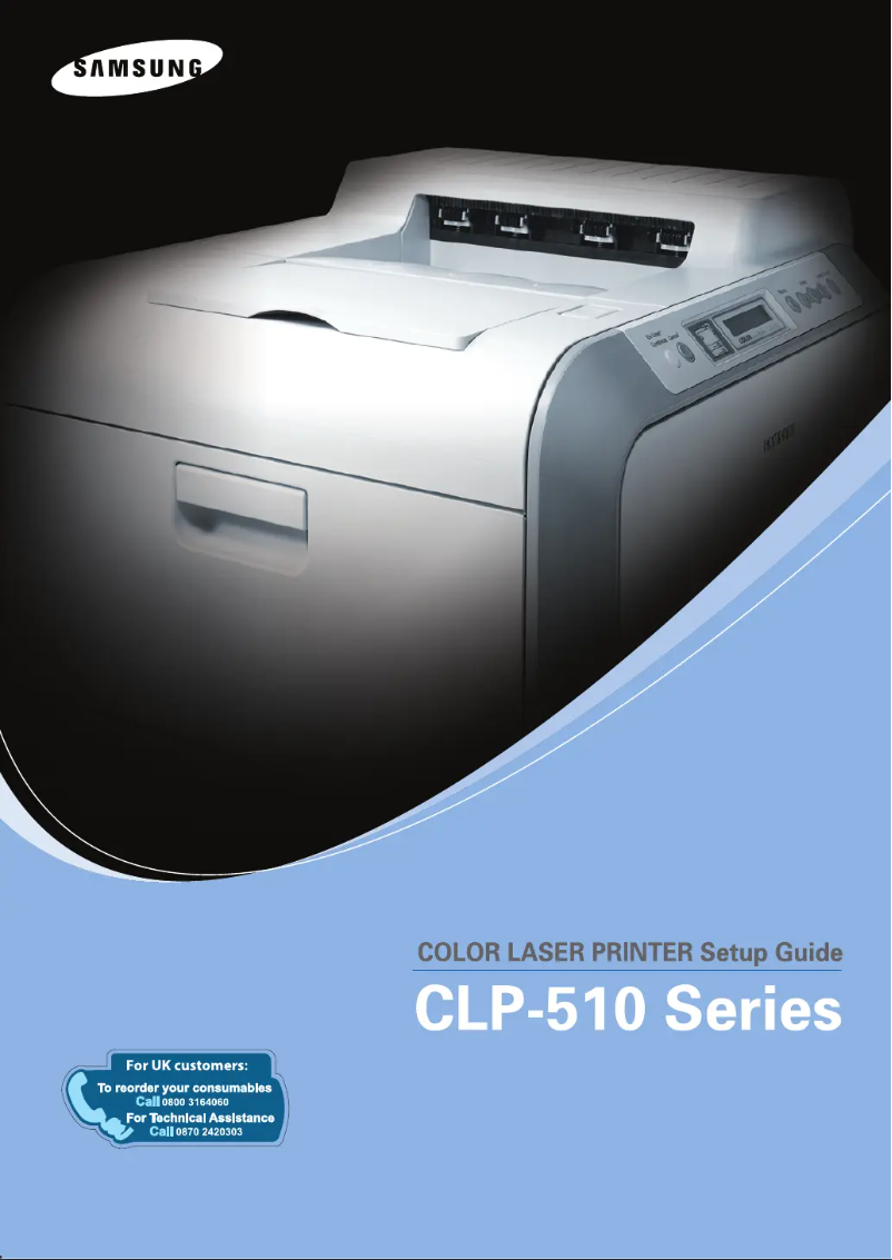 Page n°1 - Manuel utilisateur Samsung CLP-510N