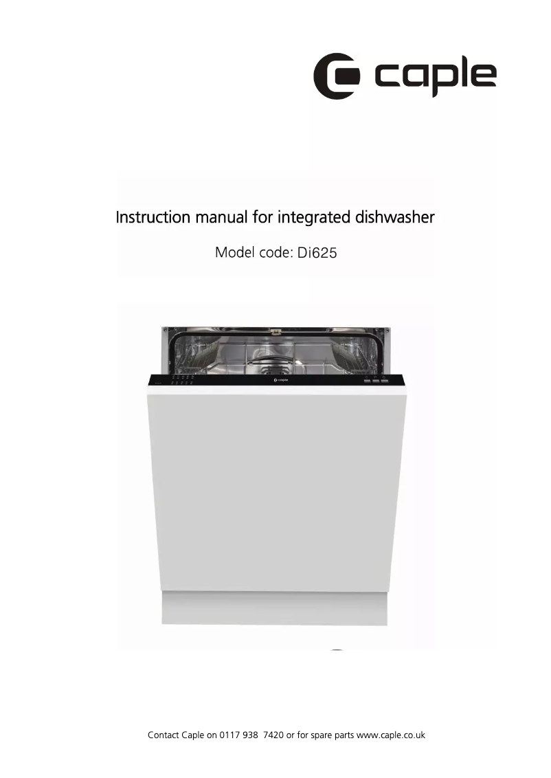 Page n°1 - Manuel utilisateur Caple Di625