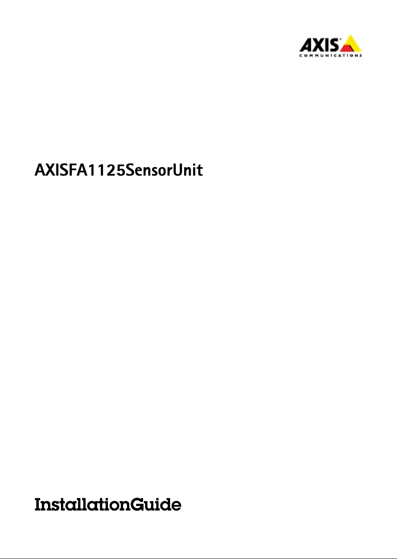 Image de la première page du manuel de l'appareil FA1125