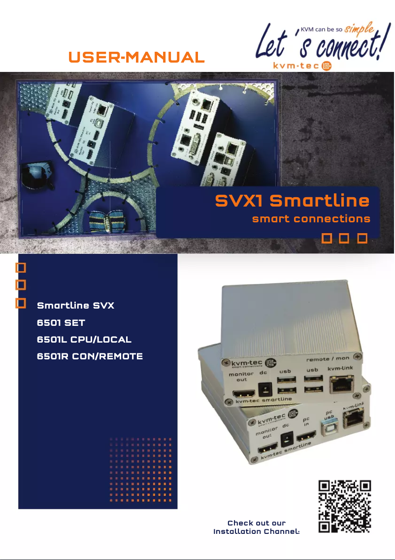 Image de la première page du manuel de l'appareil Smartline SVX1