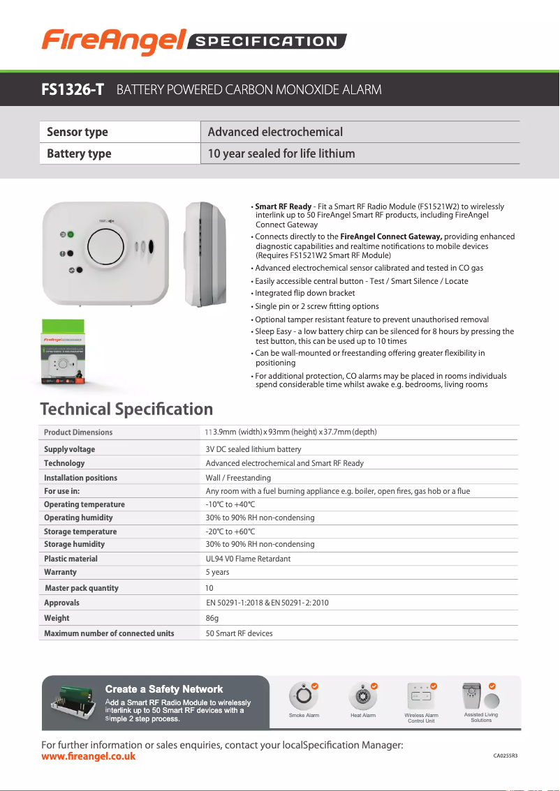 Image de la première page du manuel de l'appareil FS1326-T