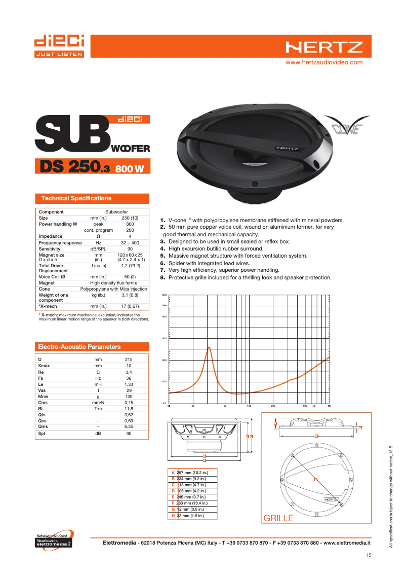 Image de la première page du manuel de l'appareil dieCi DS 250.3