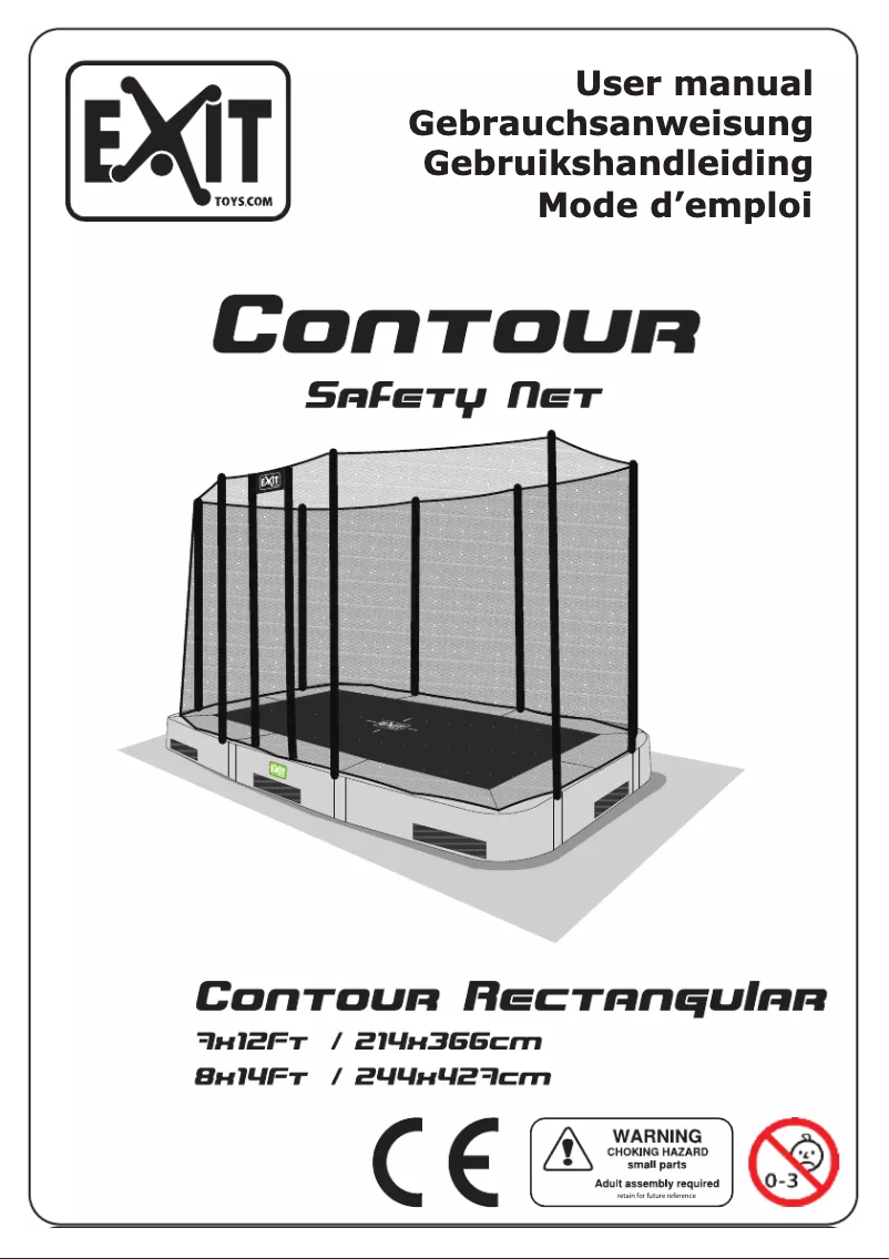 Page n°1 - Manuel utilisateur EXIT Safetynet Contour Rectangular