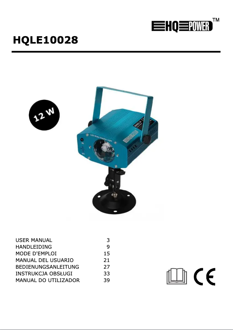 Página 1 del manual Manual de usuario HQ Power HQLE10028