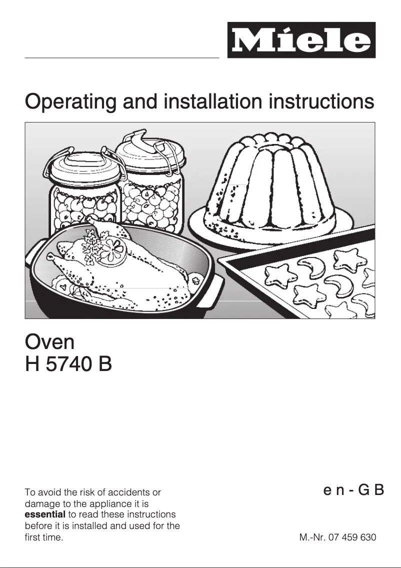 Page 1 de la notice Manuel utilisateur Miele H 5470 B