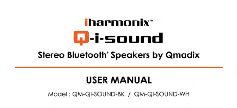 Page 1 de la notice Manuel utilisateur iharmonix Q-i-Sound