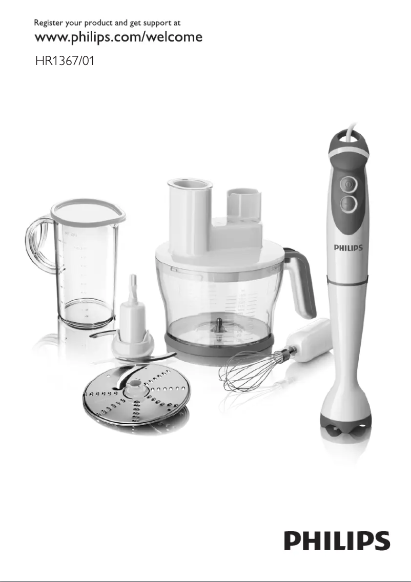 Image de la première page du manuel de l'appareil HR1367