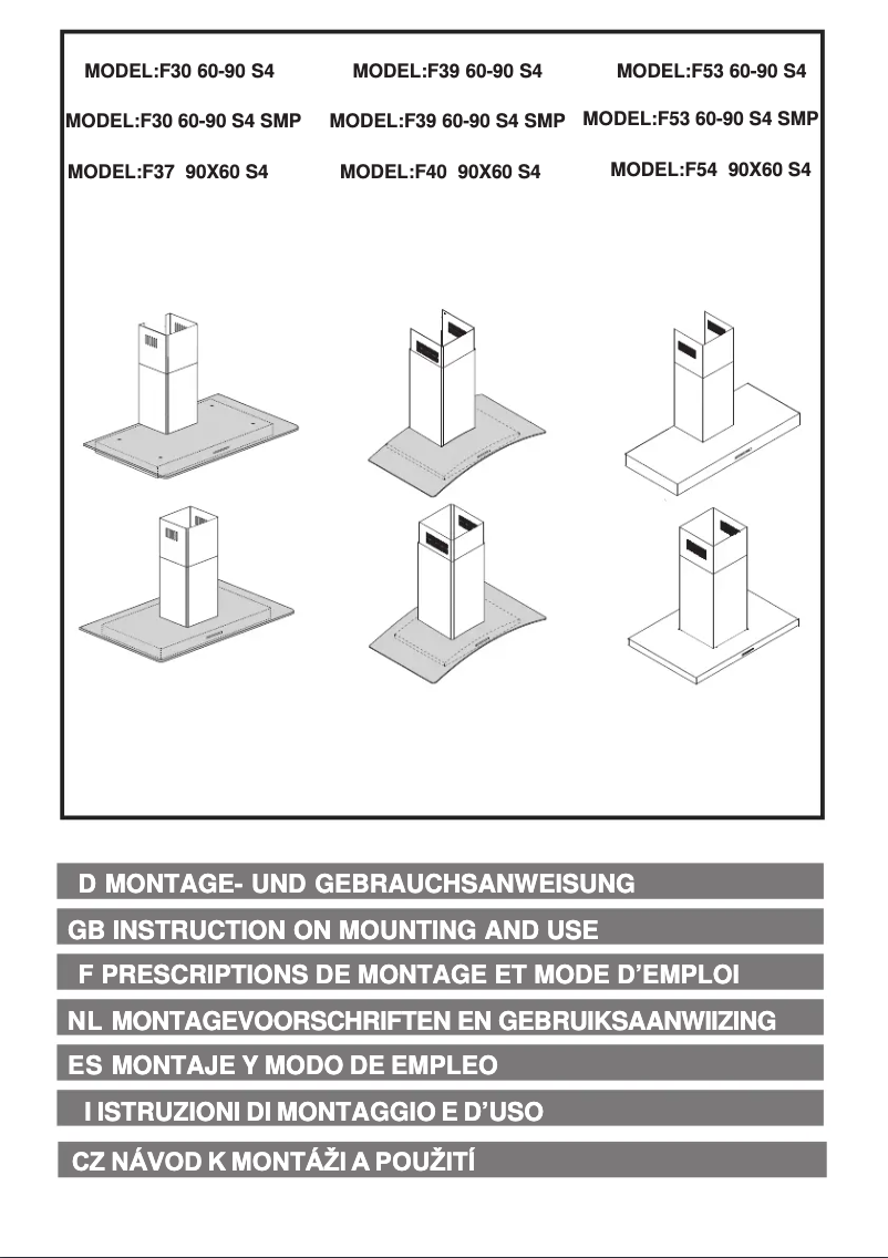 Page 1 de la notice Manuel utilisateur Airforce F54 90 S4