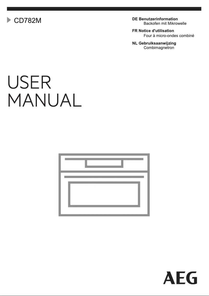Page n°1 - Manuel utilisateur AEG CD782M