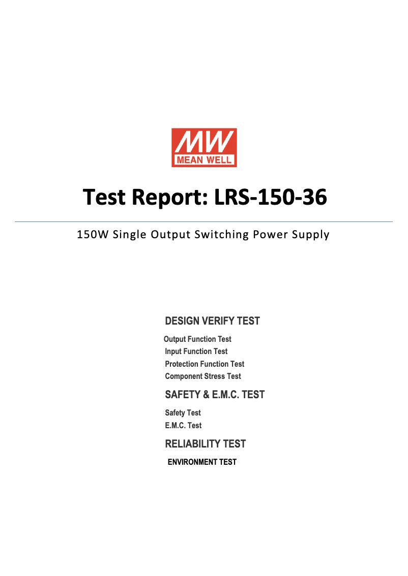 Image de la première page du manuel de l'appareil LRS-150-36