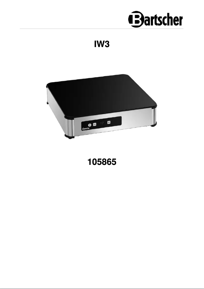 Page 1 de la notice Manuel utilisateur Bartscher IW3